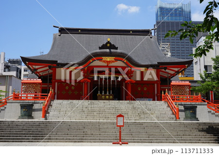 青空に映える花園稲荷神社 6月新宿424花園神社と歌舞伎町タワー・花園稲荷神社 青空に映える花園稲荷神社 6月新宿424花園神社と歌舞伎町タワー・花園稲荷神社 113711333