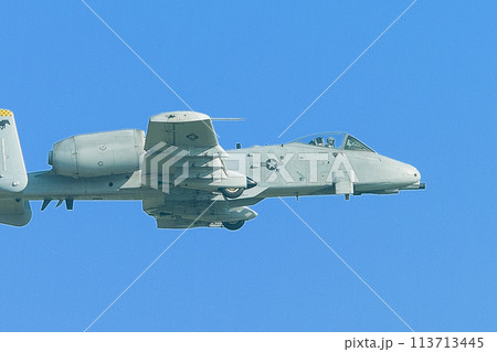 アメリカ空軍A-10AサンダーボルトⅡ水平飛行 アメリカ空軍A-10AサンダーボルトⅡ水平飛行 113713445