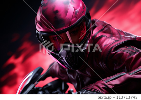 Portrait of a beautiful girl on a motorcycle, bucker, sports motocross, luxury style, glamour, cool free ride travel , leather latex clothing, lifestyle speed riding, helmet Portrait of a beautiful girl on a motorcycle, bucker, sports motocross, luxury style, glamour, cool free ride travel , leather latex clothing, lifestyle speed riding, helmet 113713745