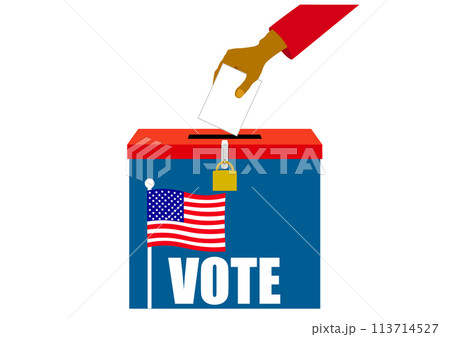 アメリカの選挙に投票する 113714527