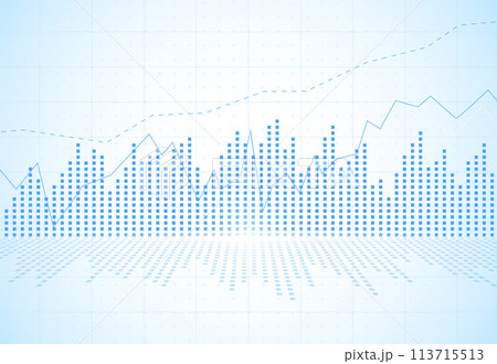 Business candle stick graph chart of stock market investment trading on white background design. Bullish point, Trend of graph. Vector illustration Business candle stick graph chart of stock market investment trading on white background design. Bullish point, Trend of graph. Vector illustration 113715513