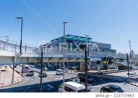 東京都　味の素スタジアム前交差点風景 113715663