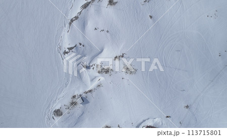 Antarctica Coast Glacier Surface Open Water Aerial View. Arctic Lagoon Floating Melting Ice Majestic Landscape Global Warming Concept Top Flight Drone Antarctica Coast Glacier Surface Open Water Aerial View. Arctic Lagoon Floating Melting Ice Majestic Landscape Global Warming Concept Top Flight Drone 113715801