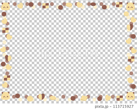 Panda cookie frame 113715927