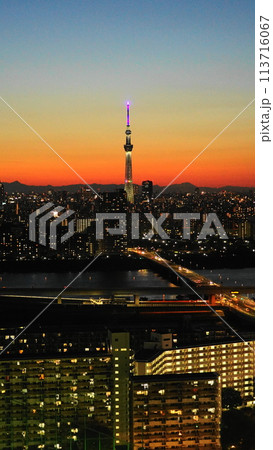 スカイツリーのある夕景 5月江戸川53東京スカイツリー夕景・タワーホール船堀V9.16 スカイツリーのある夕景 5月江戸川53東京スカイツリー夕景・タワーホール船堀V9.16 113716067