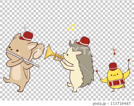 帶著樂器行走的動物 113716487