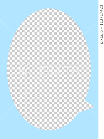 シンプルな吹き出し 113717423