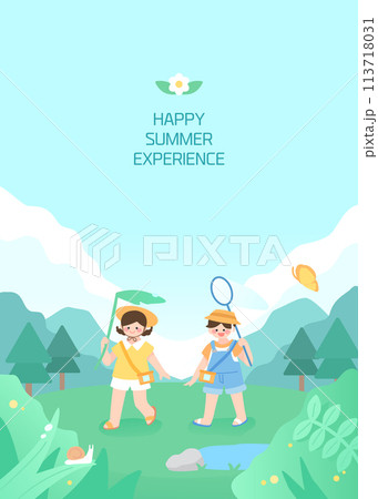 Summer Festival Travel Illustration  113718031