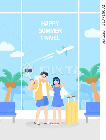 Summer Festival Travel Illustration  113718032