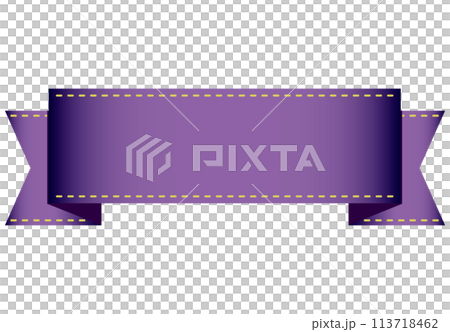 太いリボン単品　紫のグラデーション 113718462