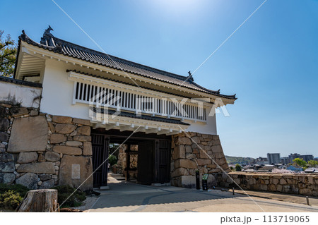 岡山県 春の岡山城の不明門 岡山県 春の岡山城の不明門 113719065
