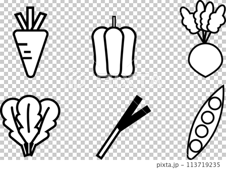 Vegetable pictogram 113719235