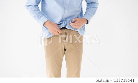 ミドル男性 ズボン ファスナー ミドル男性 ズボン ファスナー 113719541