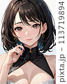魅力的なまなざし: 現代美少女のポートレート 113719894