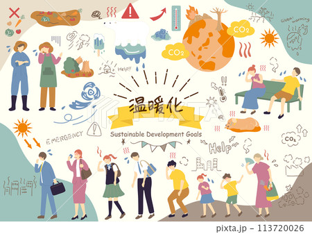 温暖化に苦しむ人達 温暖化に苦しむ人達 113720026