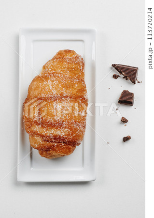 xuixo pastry typical of catalonia, spain 113720214