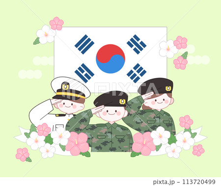 Korean Patriotic Illustration 113720499