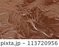 Textured Sticky Chocolate Cream Caramel Dessert Topping 113720956