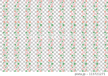 Floral stripe pattern illustration 113721271