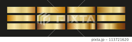 Holographic, silver, bronze and golden foil texture background set. Gold hologram metallic gradient collection. Vector graphic iridescent. Holographic, silver, bronze and golden foil texture background set. Gold hologram metallic gradient collection. Vector graphic iridescent. 113721620