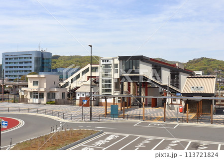 秩父鉄道・東武鉄道・JR東日本の共用使用駅 駅前の風景(寄居駅) 秩父鉄道・東武鉄道・JR東日本の共用使用駅 駅前の風景(寄居駅) 113721824