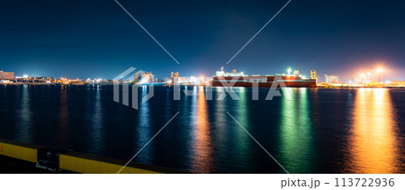 苫小牧のフェリーと夜景 113722936
