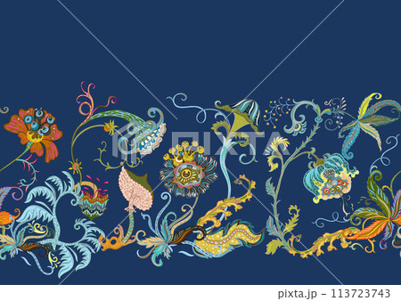 Fantasy, alien hypnotic flowers 113723743
