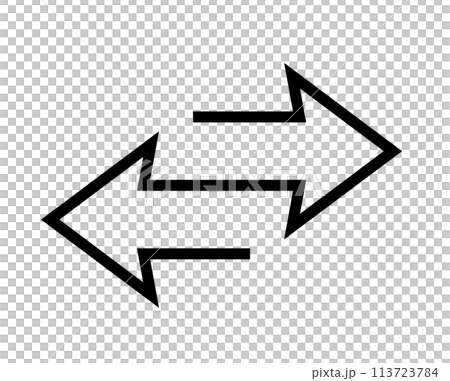 Two opposite arrows icon Two opposite arrows icon 113723784