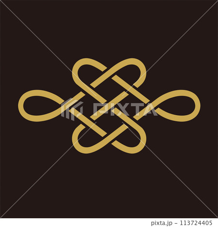 家紋　宝結び 113724405