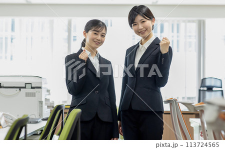 オフィスで働くビジネスウーマン 113724565