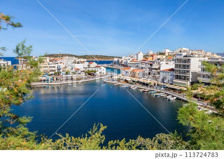 Lake Voulismeni in Agios Nikolaos, Crete Lake Voulismeni in Agios Nikolaos, Crete 113724783