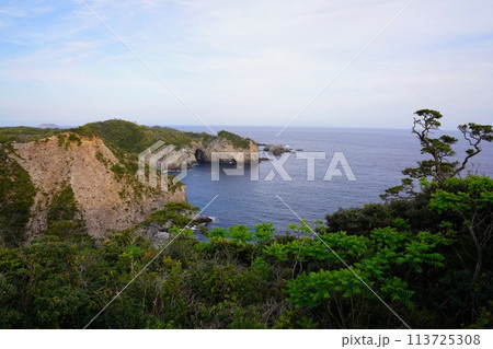 東京都 式根島 御釜湾第一展望台 東京都 式根島 御釜湾第一展望台 113725308