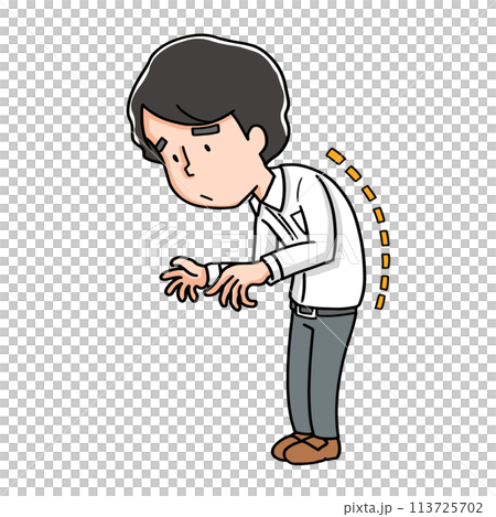 彎下腰的男人 113725702