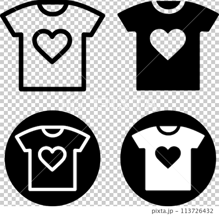 Charity T-shirt icon set Charity T-shirt icon set 113726432