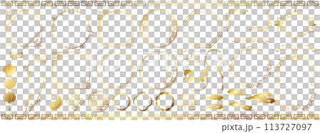 中式裝飾套裝金色 113727097