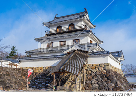 宮城県白石市　冬ばれの白石城 113727464