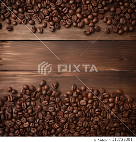 coffee beans on old wood coffee beans on old wood 113728391