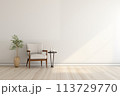 Living room interior with armchair 113729770