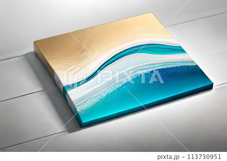 Marble abstract acrylic background. Marbling artwork texture. 113730951