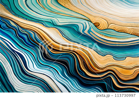 Marble abstract acrylic background. Marbling artwork texture. 113730997