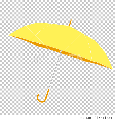 黃色雨傘的簡單圖解 黃色雨傘的簡單圖解 113731284
