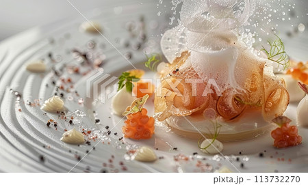 gourmet dishes from Michelin restaurants 113732270