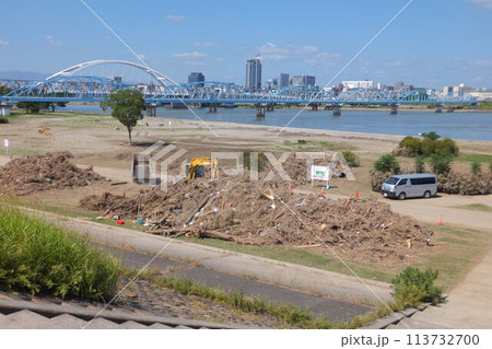 平成25年台風第18号による大雨の影響(淀川河川敷) 平成25年台風第18号による大雨の影響(淀川河川敷) 113732700