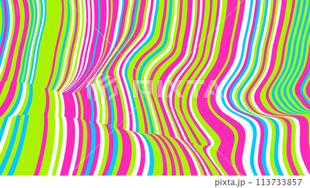 Abstract green and pink vertical waves design 113733857
