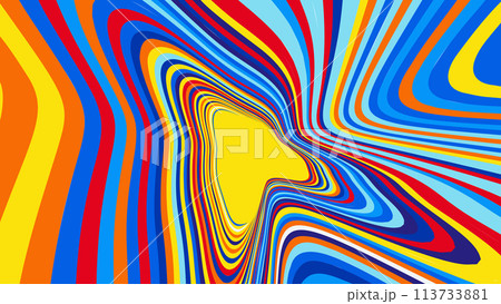 Psychedelic warm tones swirl abstract background 113733881