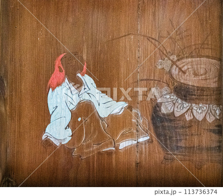 高澤観音日龍峯寺の籠堂天井絵 高澤観音日龍峯寺の籠堂天井絵 113736374