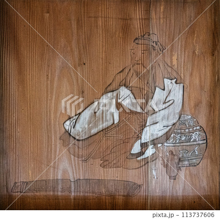 高澤観音日龍峯寺の籠堂天井絵 113737606