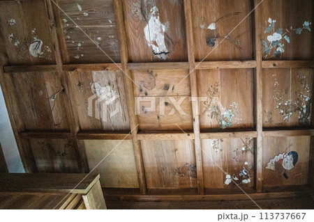 高澤観音日龍峯寺の籠堂天井絵 高澤観音日龍峯寺の籠堂天井絵 113737667
