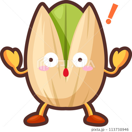 驚くピスタチオのキャラクター 驚くピスタチオのキャラクター 113738946