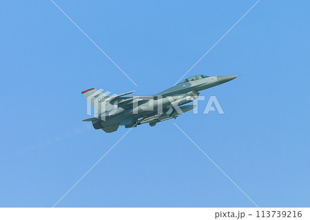 上昇するアメリカ空軍F-16Aファイティングファルコン 上昇するアメリカ空軍F-16Aファイティングファルコン 113739216